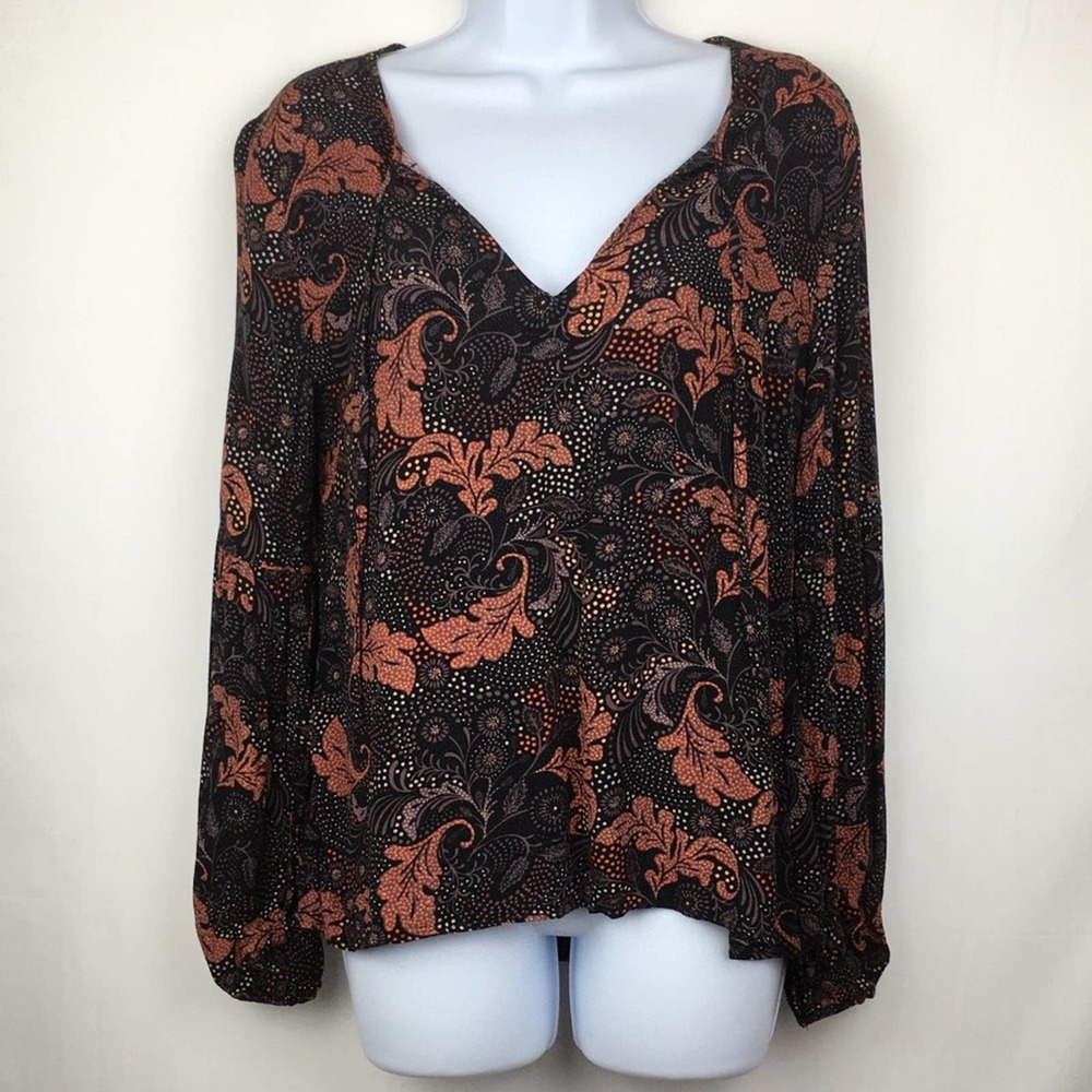 Sanctuary Black Scarlet Peasant Top Size X Small